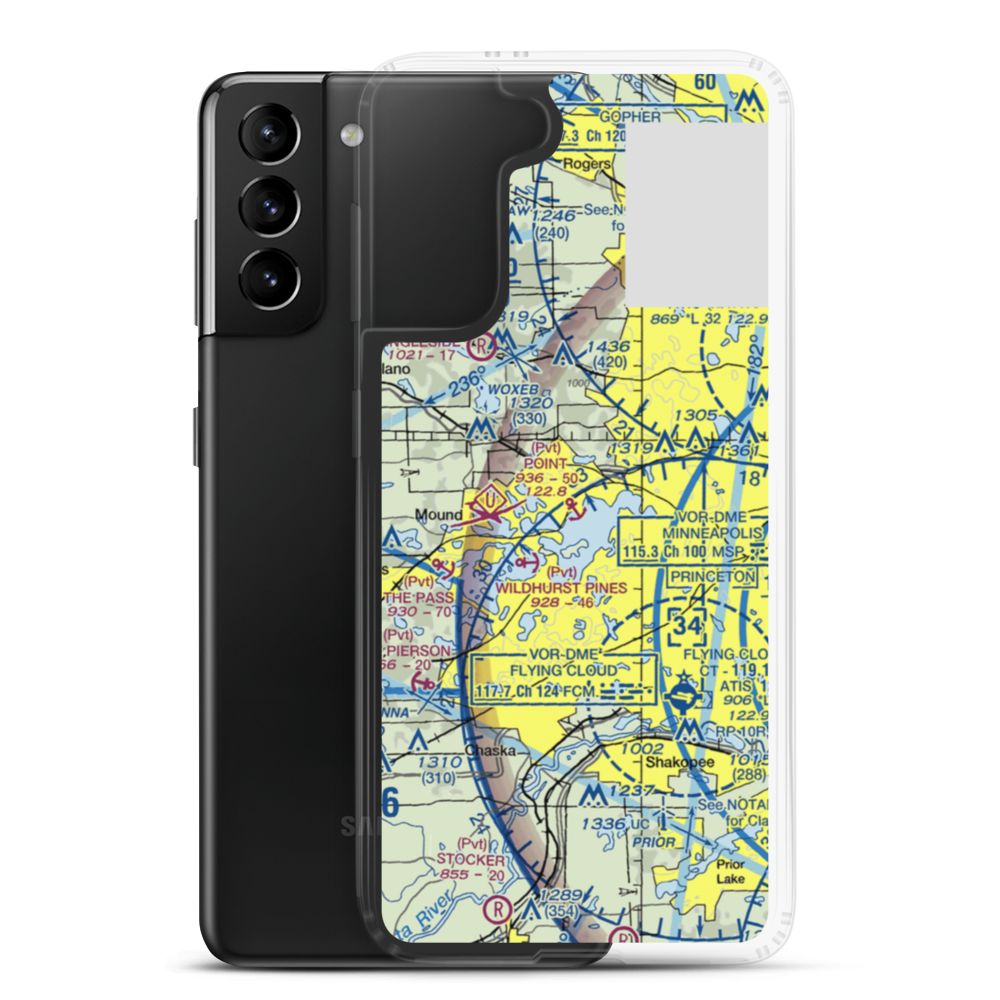 Point Seaplane Base (11MN) VFR Sectional Samsung Case Samsung Galaxy S21 Plus model shown