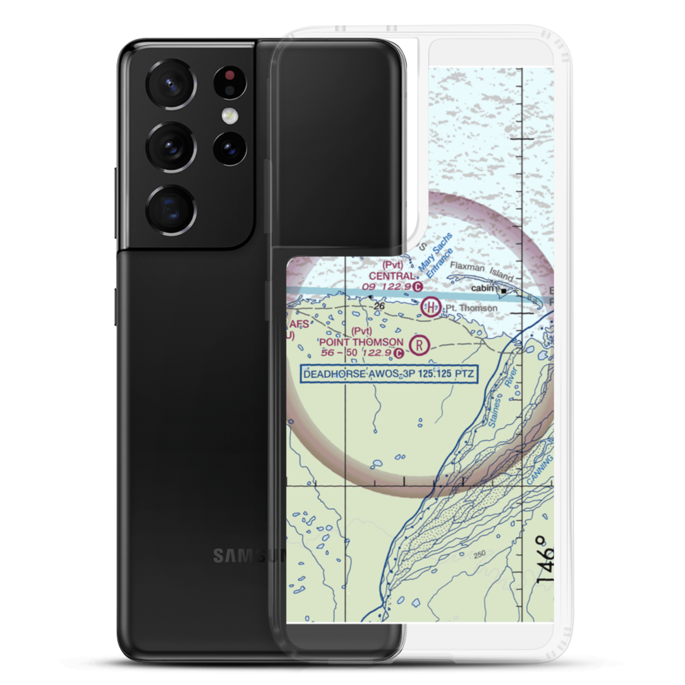 Point Thomson Airstrip (37AA) VFR Sectional Samsung Case Samsung Galaxy S21 Ultra model shown