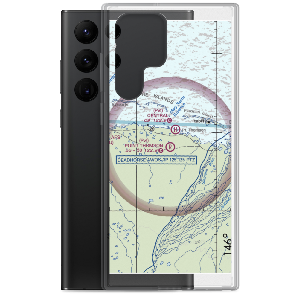 Point Thomson Airstrip (37AA) VFR Sectional Samsung Case Samsung Galaxy S22 Ultra model shown