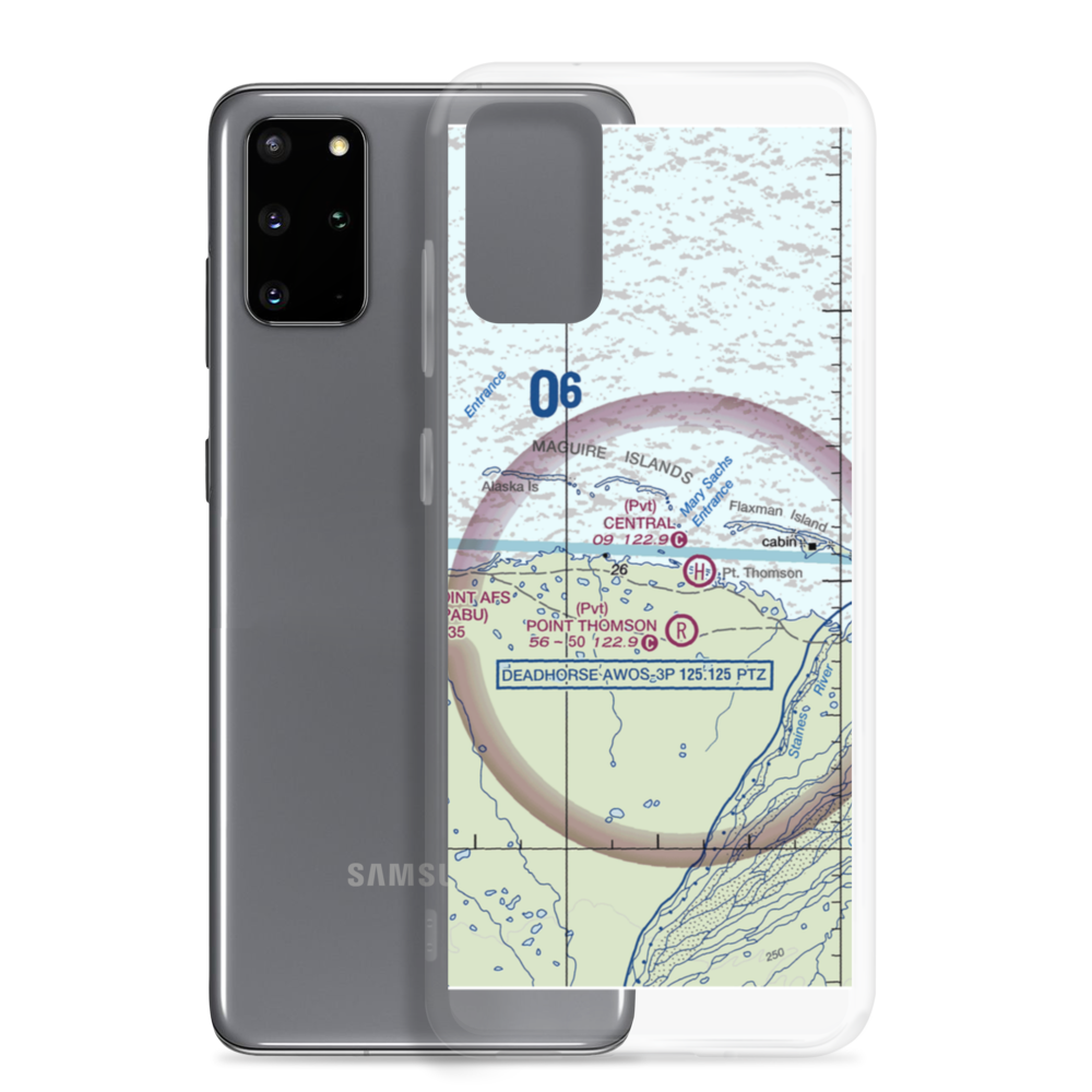 Point Thomson Sea Ice Airstrip (AA50) VFR Sectional Samsung Case Samsung Galaxy S20 Plus model shown