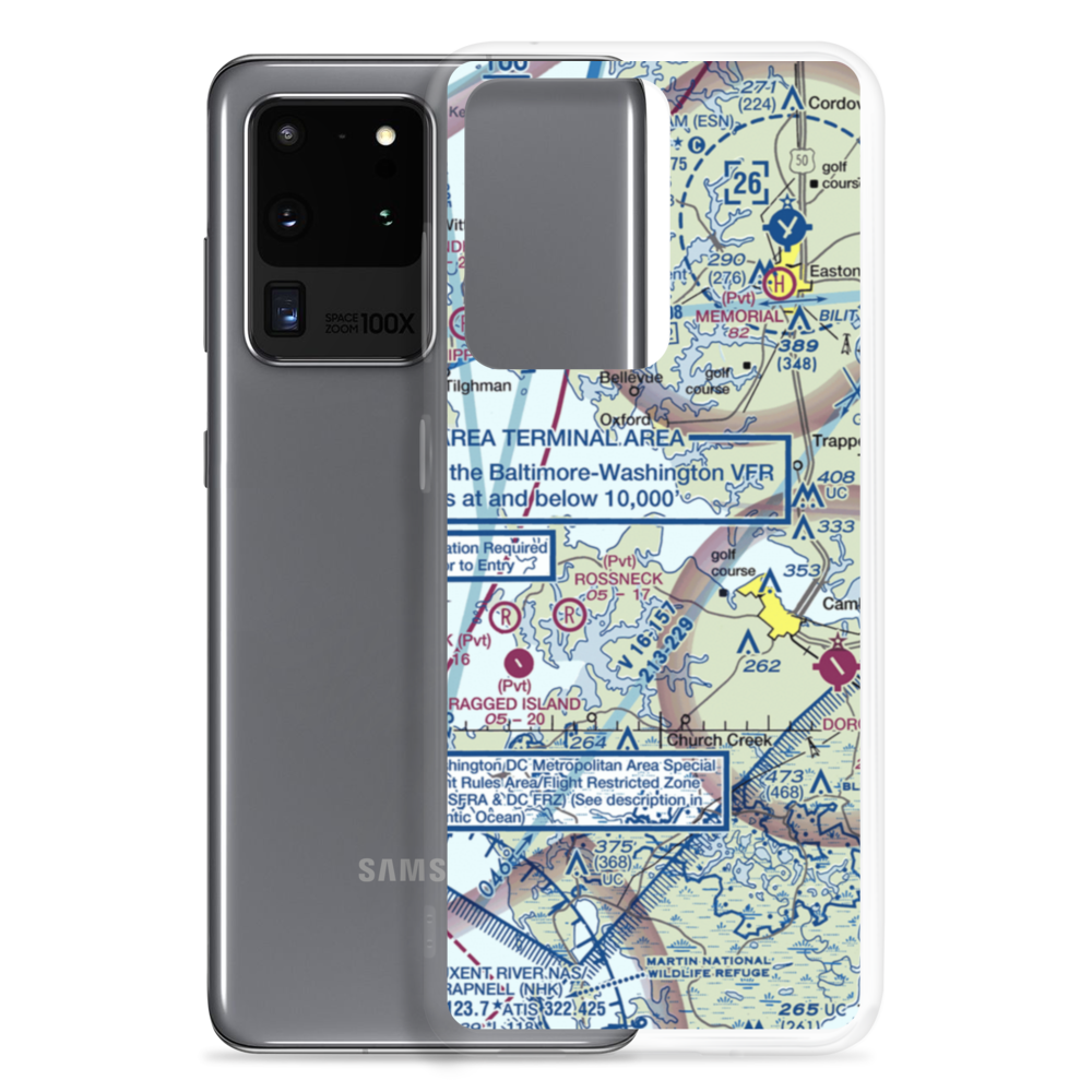Pokety Airport (3MD8) VFR Sectional Samsung Case Samsung Galaxy S20 Ultra model shown