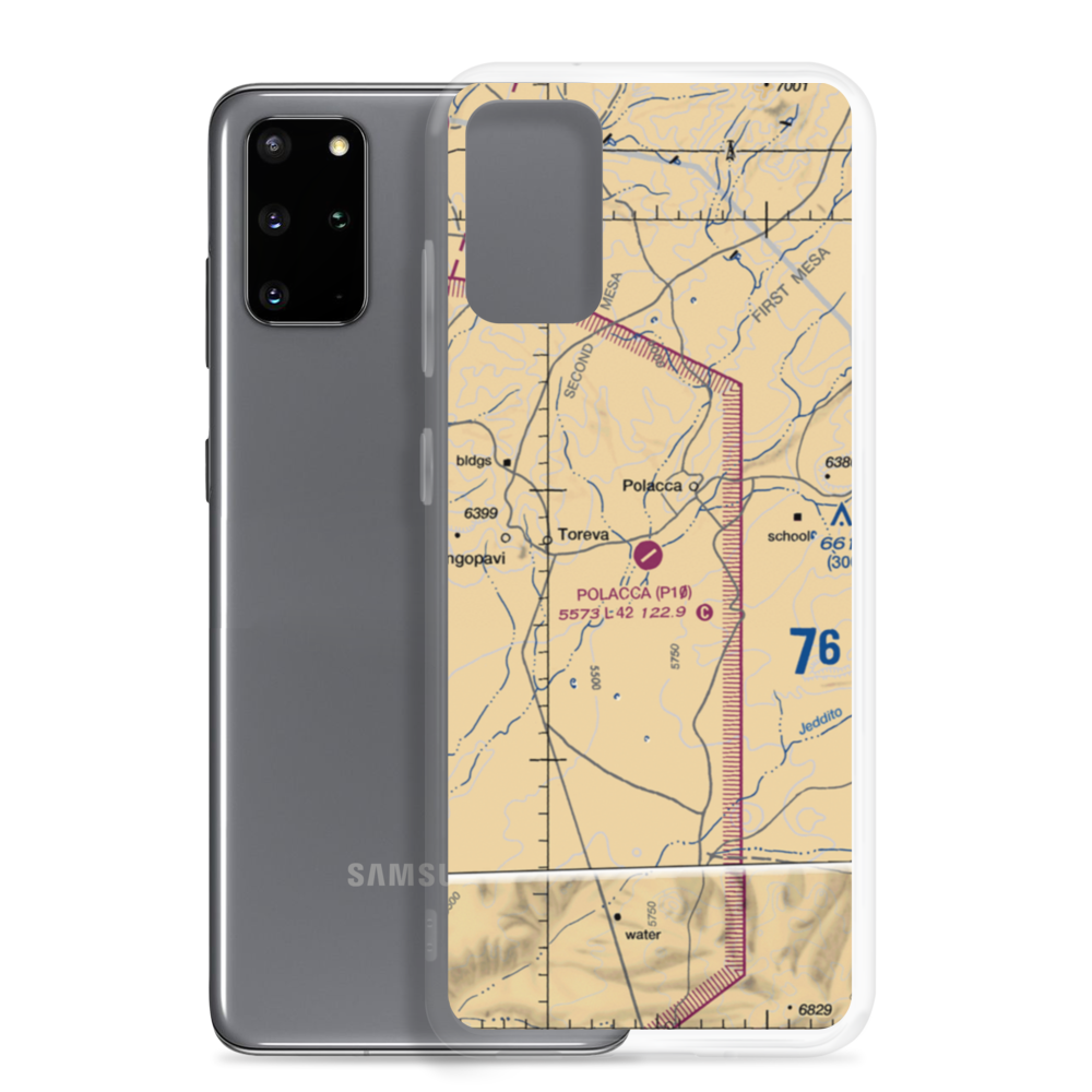 Polacca Airport (P10) VFR Sectional Samsung Case Samsung Galaxy S20 Plus model shown