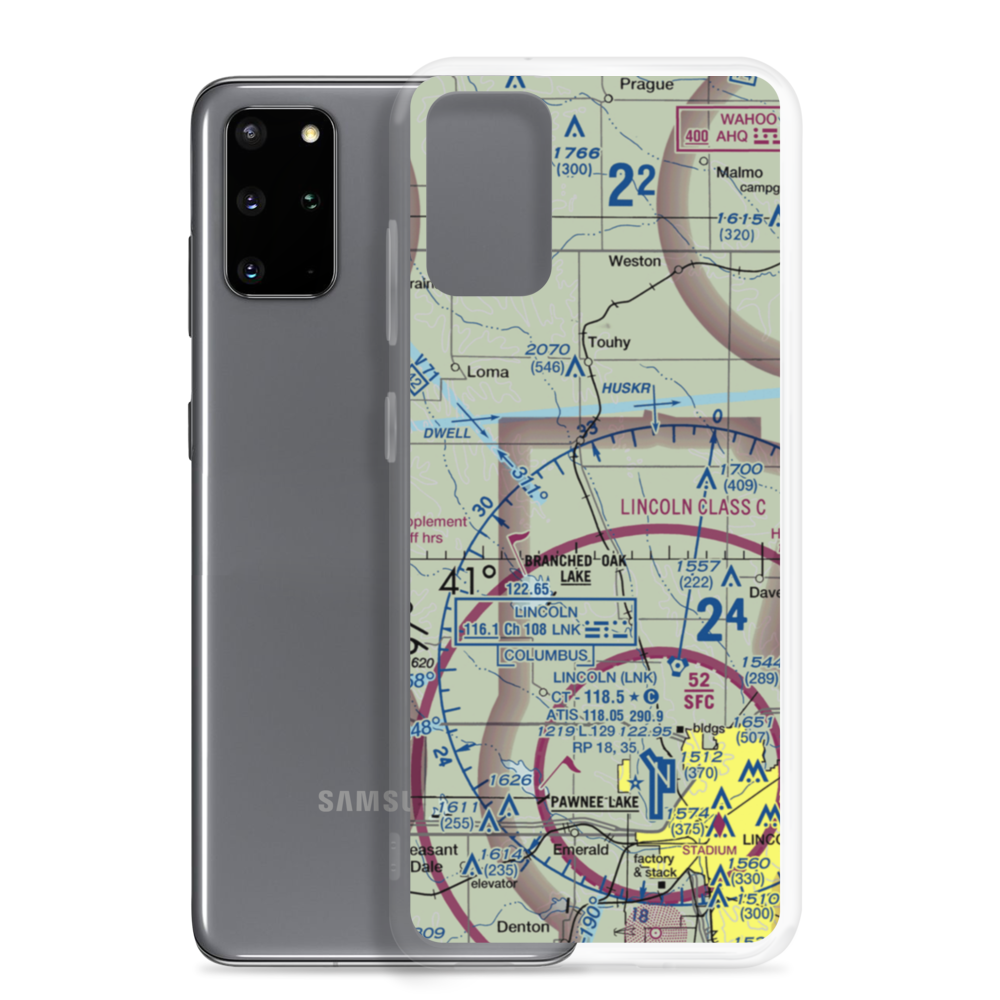 Polaks Sky Ranch Airport (NE24) VFR Sectional Samsung Case Samsung Galaxy S20 Plus model shown