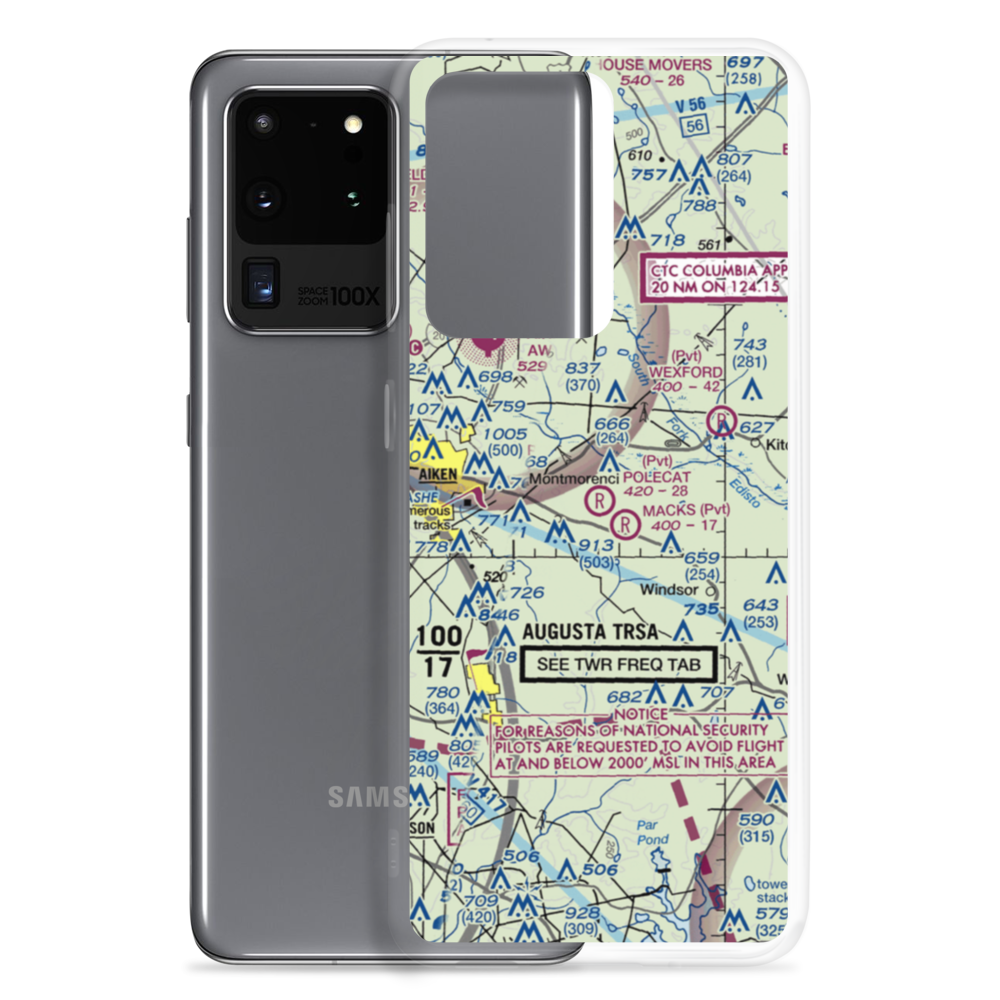 Polecat Aerodrome (SC67) VFR Sectional Samsung Case Samsung Galaxy S20 Ultra model shown