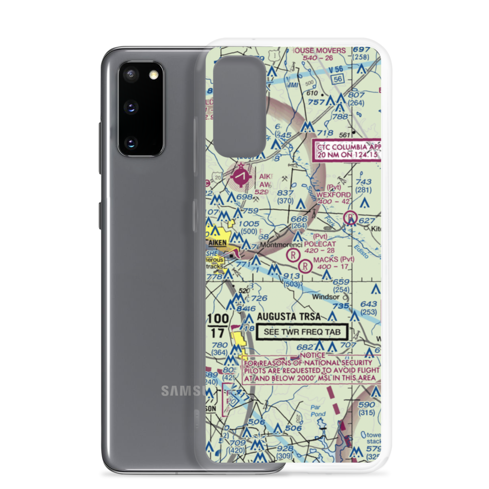 Polecat Aerodrome (SC67) VFR Sectional Samsung Case Samsung Galaxy S20 model shown