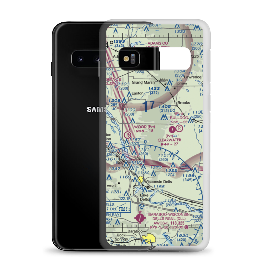 Polish Paradise Airport (WS02) VFR Sectional Samsung Case Samsung Galaxy S10 model shown