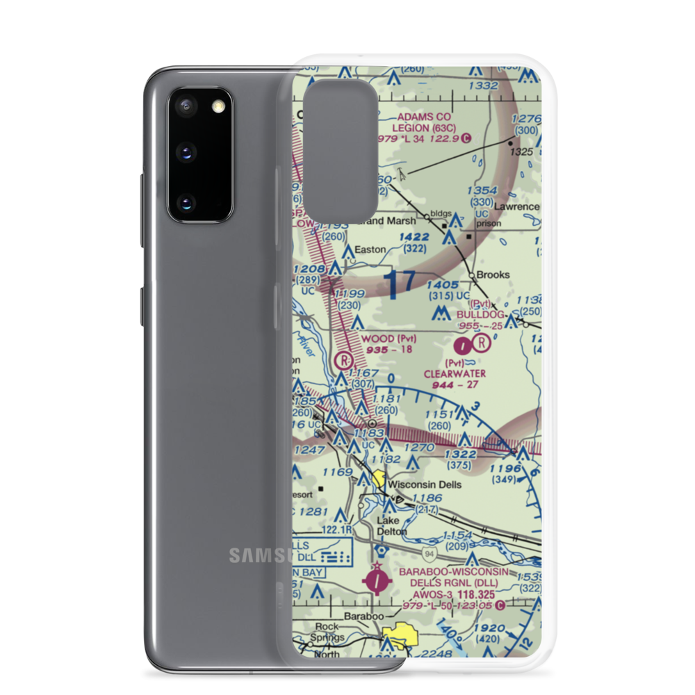 Polish Paradise Airport (WS02) VFR Sectional Samsung Case Samsung Galaxy S20 model shown
