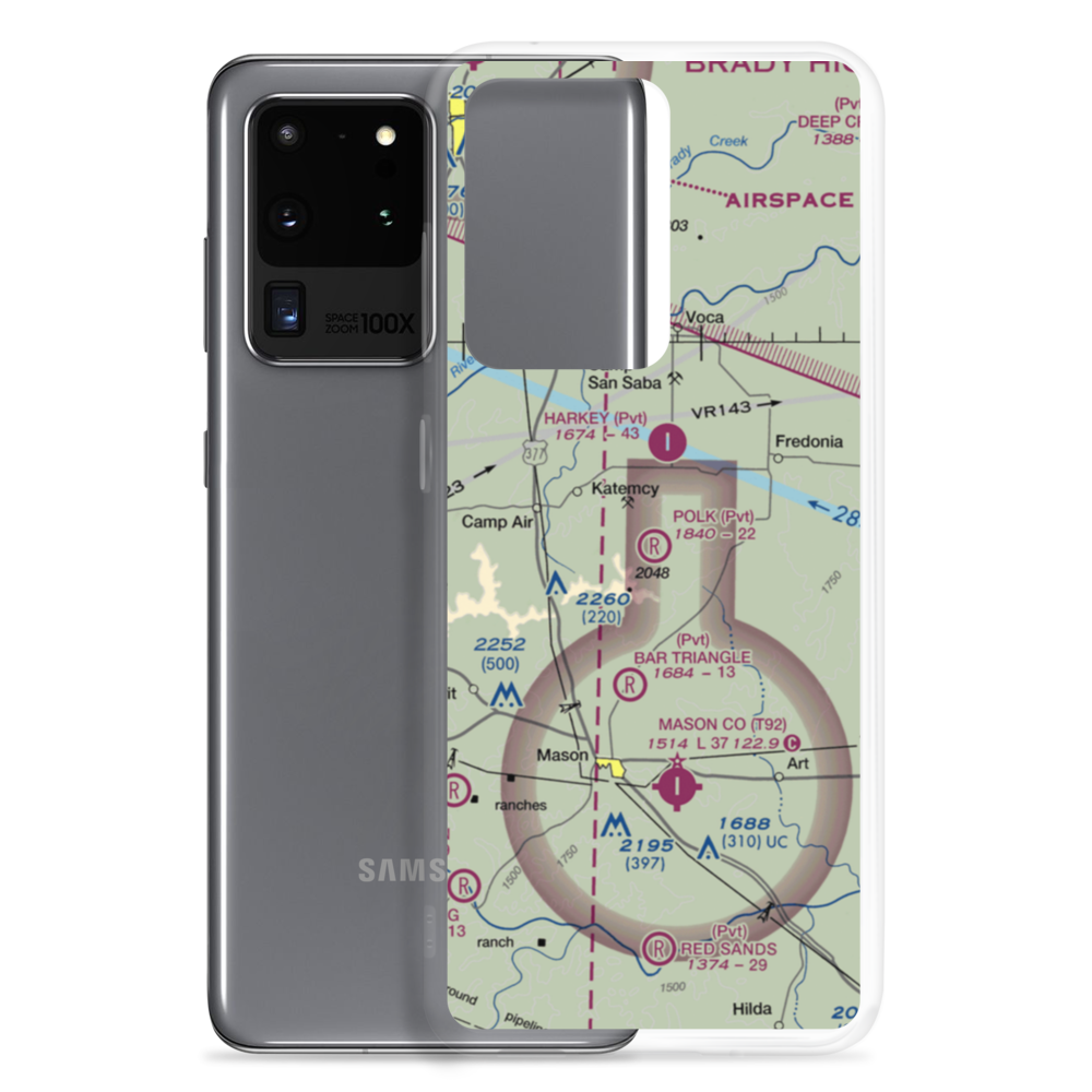 Polk Ranch Airport (XS08) VFR Sectional Samsung Case Samsung Galaxy S20 Ultra model shown