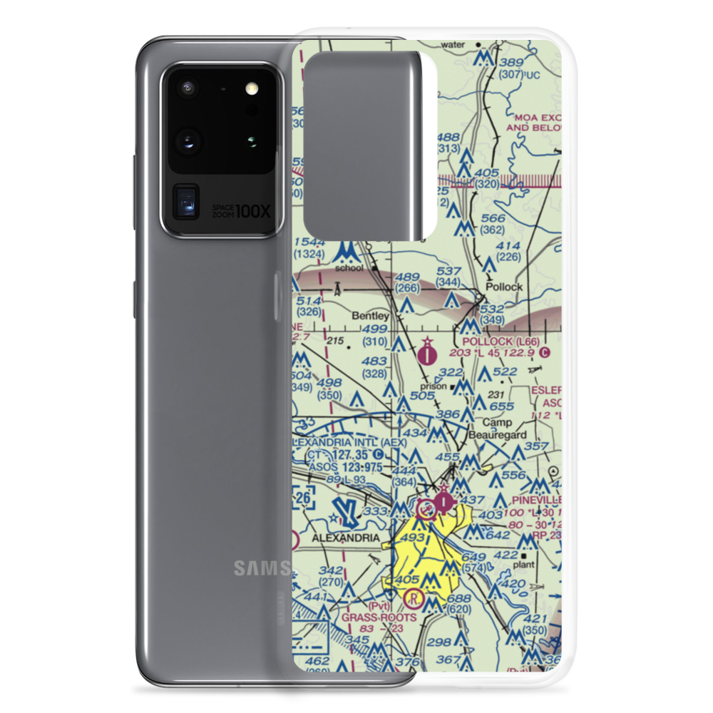 Pollock Municipal Airport (L66) VFR Sectional Samsung Case Samsung Galaxy S20 Ultra model shown