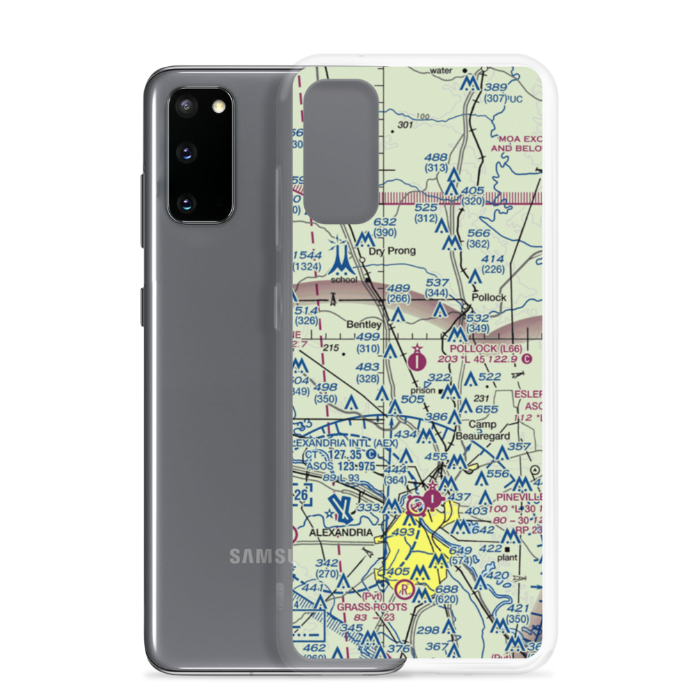 Pollock Municipal Airport (L66) VFR Sectional Samsung Case Samsung Galaxy S20 model shown