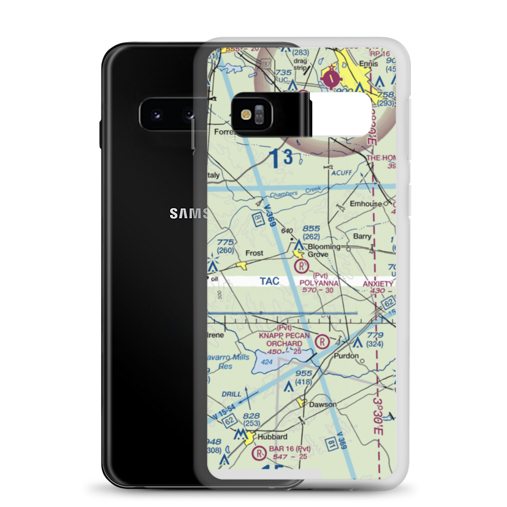 Polyanna Ranch Airport (4TE1) VFR Sectional Samsung Case Samsung Galaxy S10 model shown