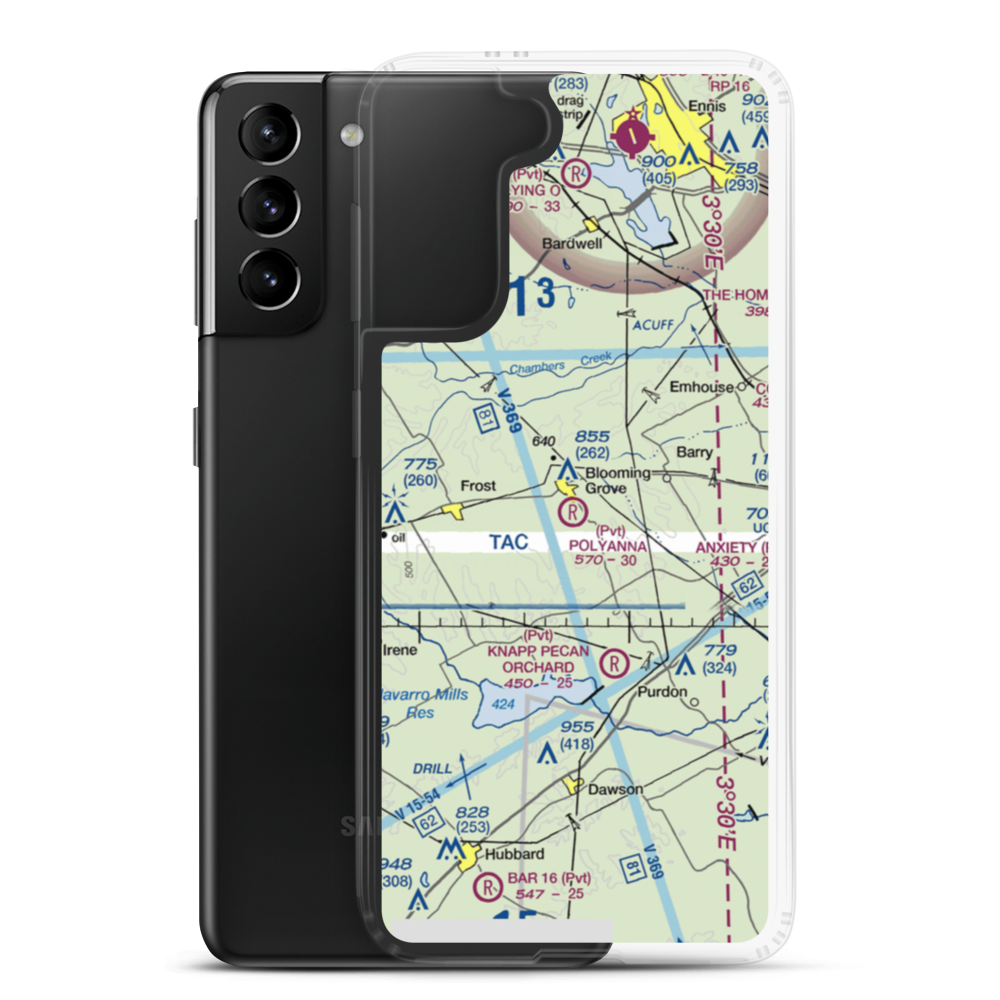Polyanna Ranch Airport (4TE1) VFR Sectional Samsung Case Samsung Galaxy S21 Plus model shown