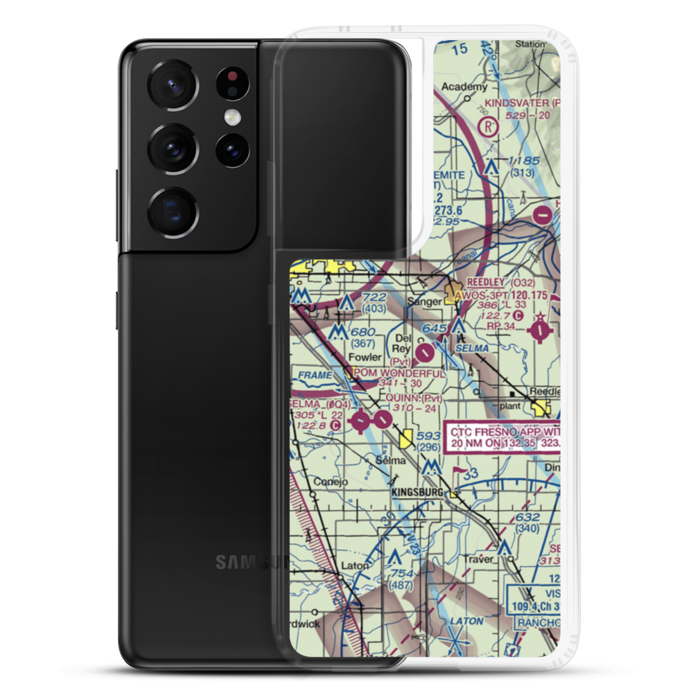 Pom Wonderful Airstrip (0CA0) VFR Sectional Samsung Case Samsung Galaxy S21 Ultra model shown