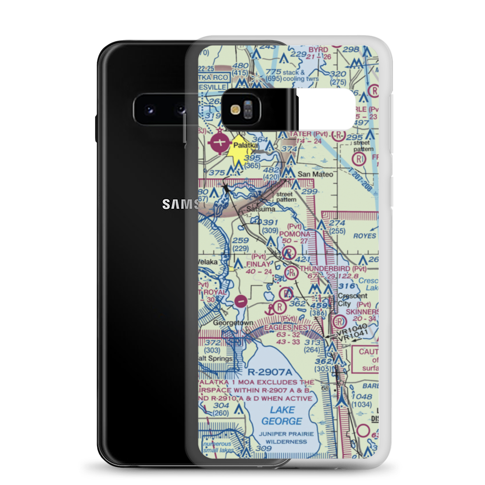 Pomona Landing Airport (78FL) VFR Sectional Samsung Case Samsung Galaxy S10 model shown