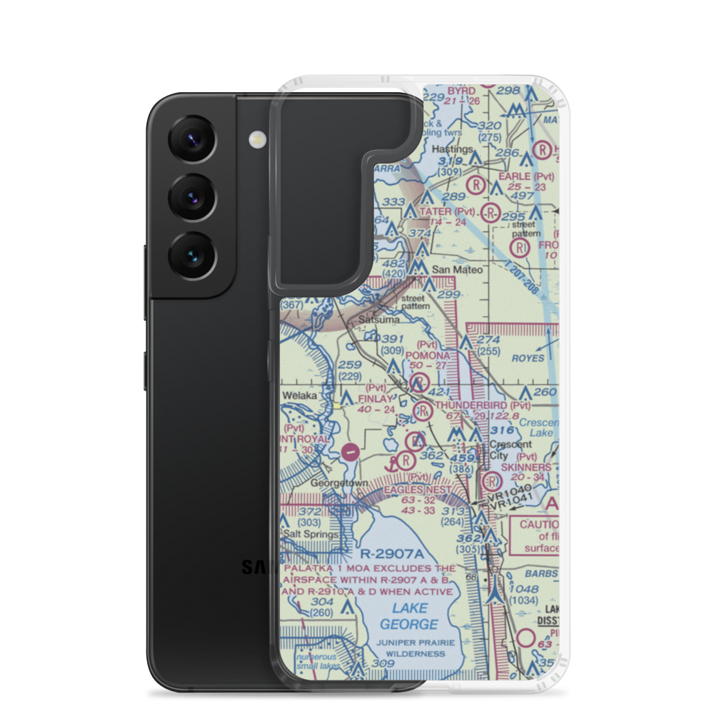 Pomona Landing Airport (78FL) VFR Sectional Samsung Case Samsung Galaxy S22 model shown