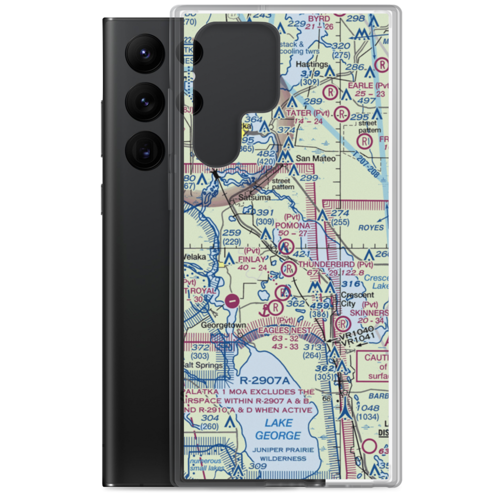 Pomona Landing Airport (78FL) VFR Sectional Samsung Case Samsung Galaxy S22 Ultra model shown