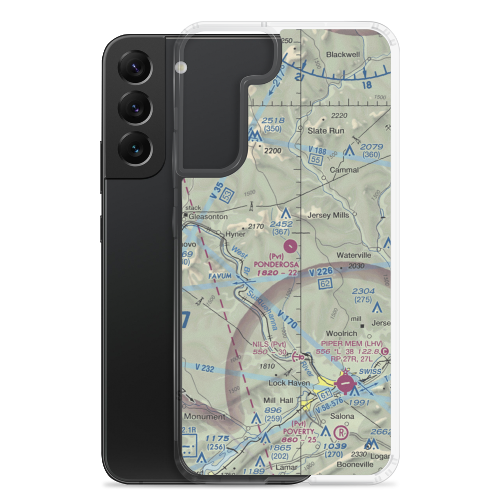 Ponderosa Airport (4PA5) VFR Sectional Samsung Case Samsung Galaxy S22 Plus model shown