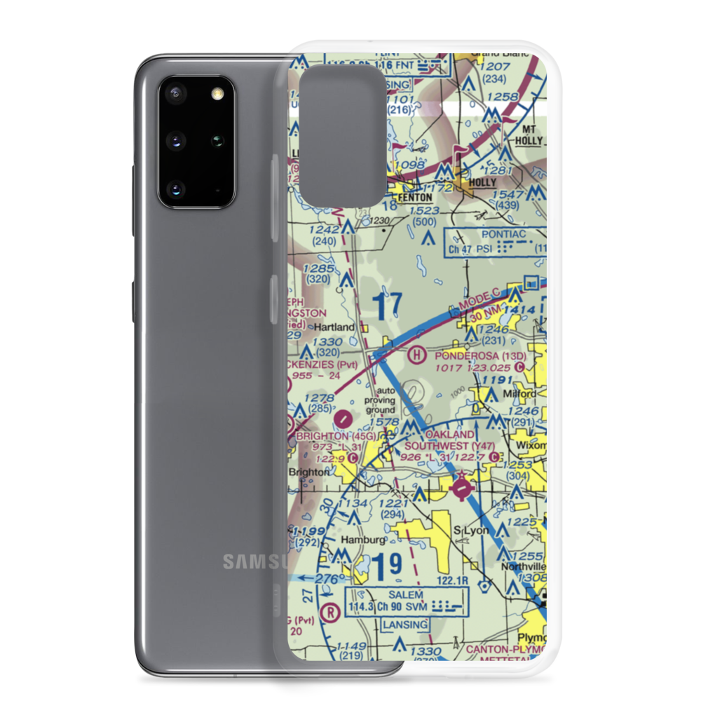 Ponderosa Heliport (13D) VFR Sectional Samsung Case Samsung Galaxy S20 Plus model shown