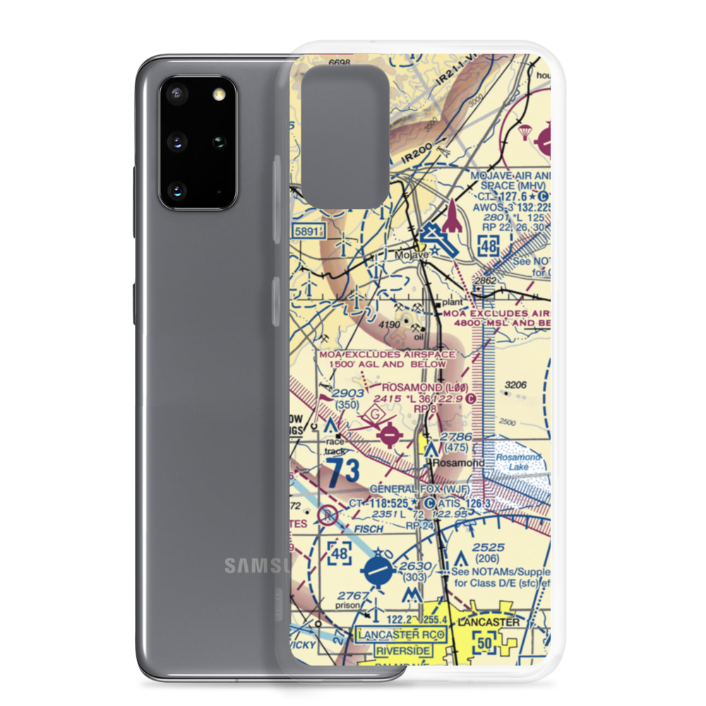 Pontious Airport (1CL2) VFR Sectional Samsung Case Samsung Galaxy S20 Plus model shown