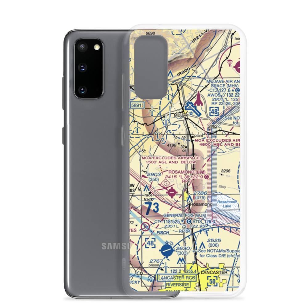 Pontious Airport (1CL2) VFR Sectional Samsung Case Samsung Galaxy S20 model shown