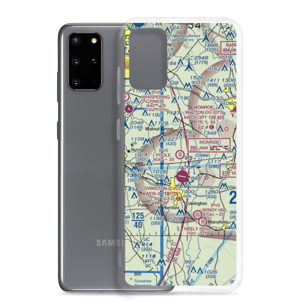 Poole Farm Airport (2GA1) VFR Sectional Samsung Case Samsung Galaxy S20 Plus model shown