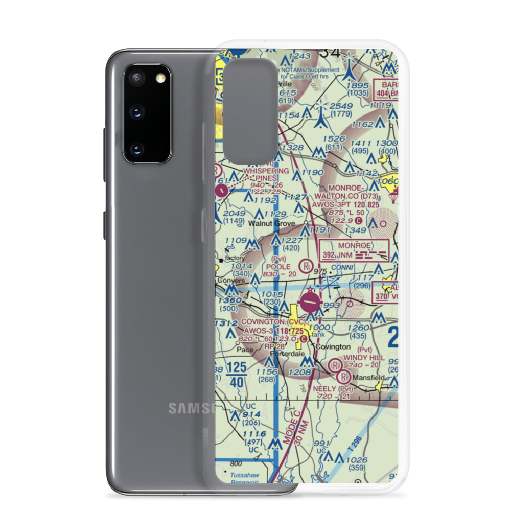 Poole Farm Airport (2GA1) VFR Sectional Samsung Case Samsung Galaxy S20 model shown