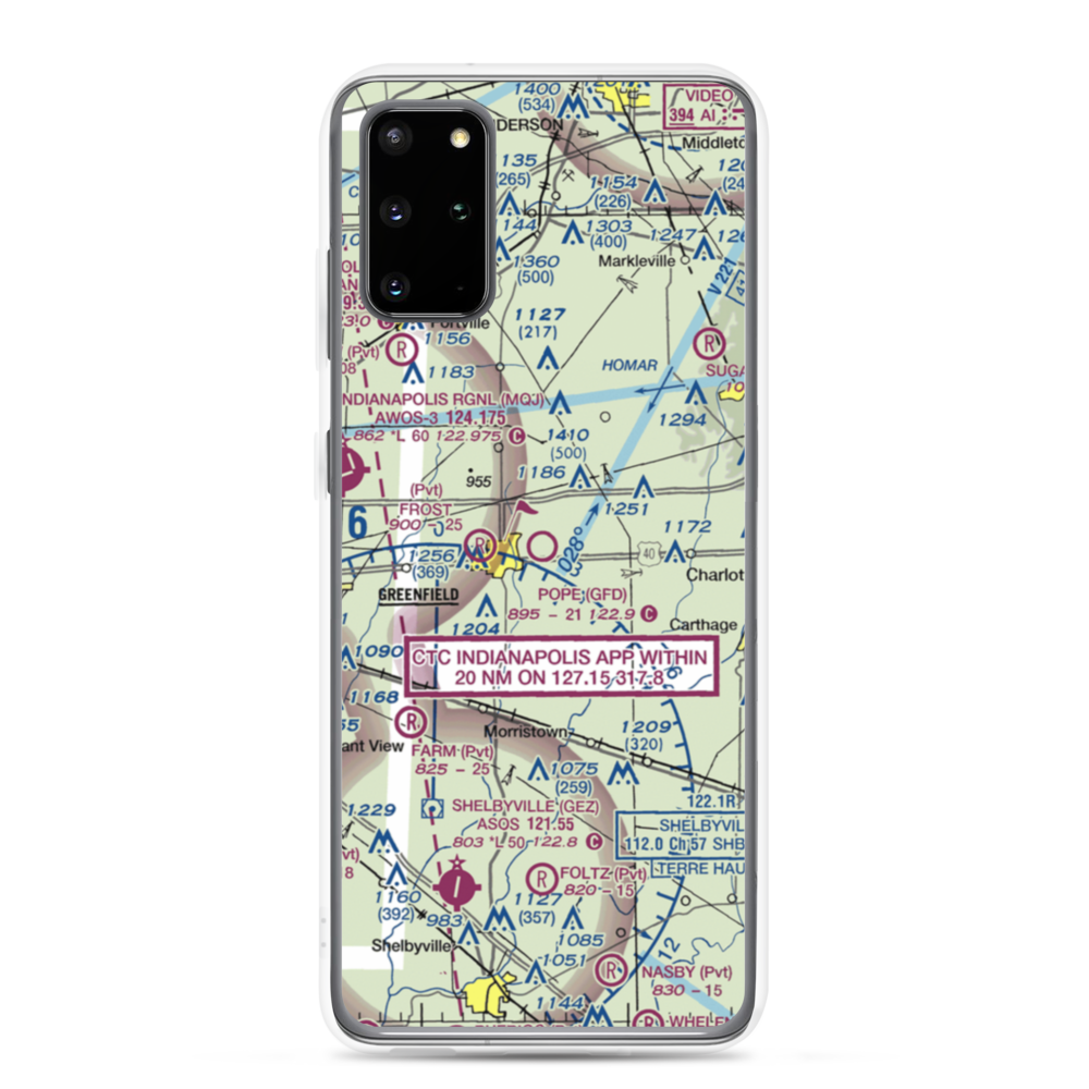 Pope Field (GFD) VFR Sectional Samsung Case Samsung Galaxy S20 Plus model shown
