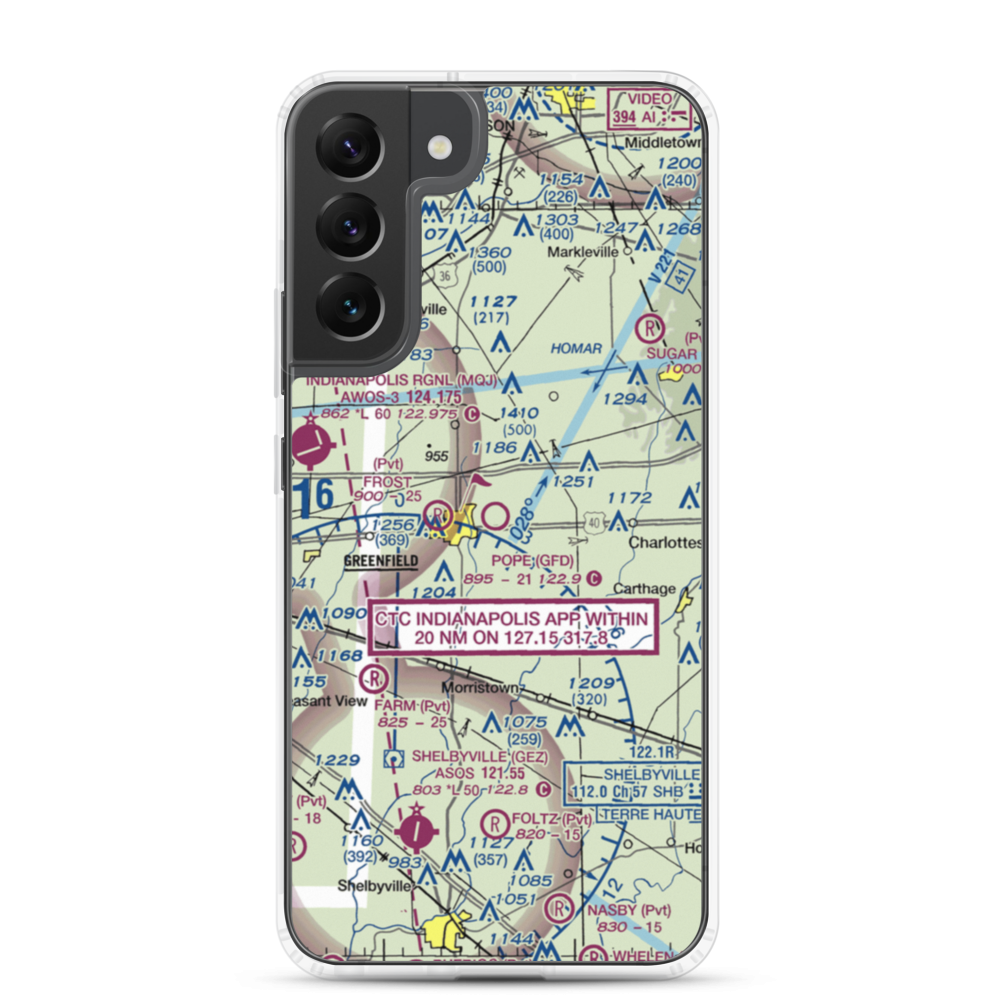 Pope Field (GFD) VFR Sectional Samsung Case Samsung Galaxy S22 Plus model shown
