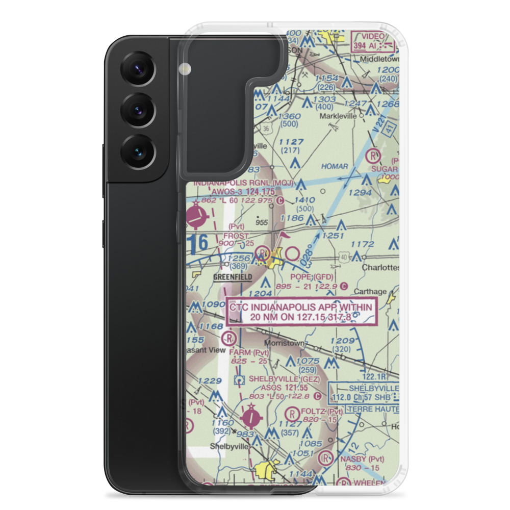 Pope Field (GFD) VFR Sectional Samsung Case Samsung Galaxy S22 Plus model shown