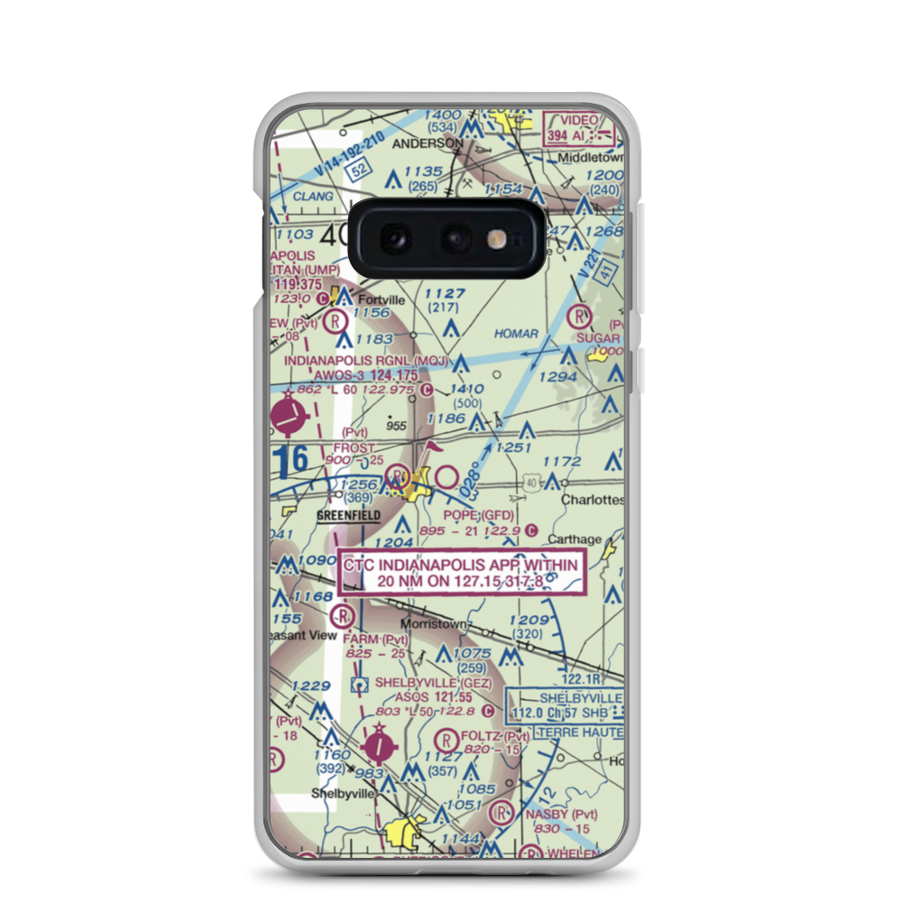 Pope Field (GFD) VFR Sectional Samsung Case Samsung Galaxy S10e model shown
