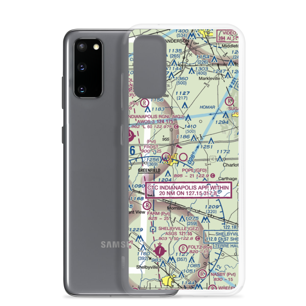Pope Field (GFD) VFR Sectional Samsung Case Samsung Galaxy S20 model shown