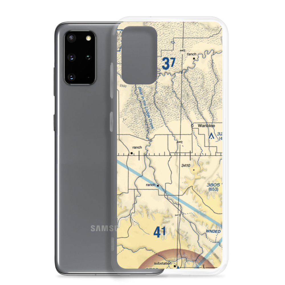 Porch Ranch Airport (0SD7) VFR Sectional Samsung Case Samsung Galaxy S20 Plus model shown