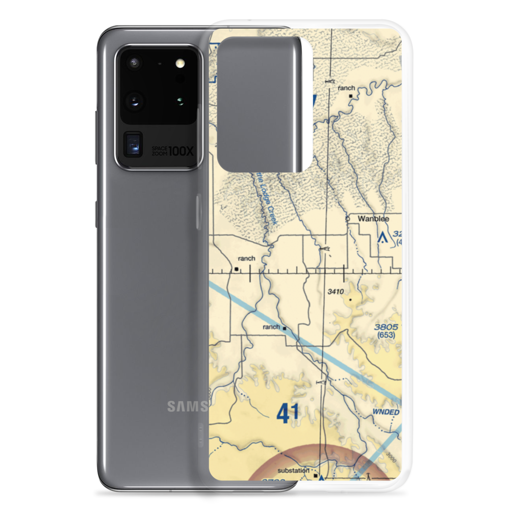Porch Ranch Airport (0SD7) VFR Sectional Samsung Case Samsung Galaxy S20 Ultra model shown