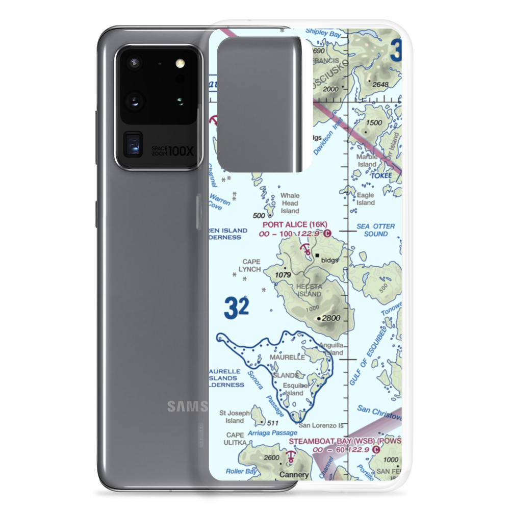 Port Alice Seaplane Base (16K) VFR Sectional Samsung Case Samsung Galaxy S20 Ultra model shown