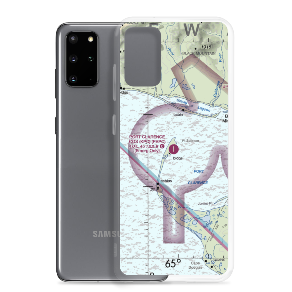 Port Clarence Coast Guard Station (KPC) VFR Sectional Samsung Case Samsung Galaxy S20 Plus model shown