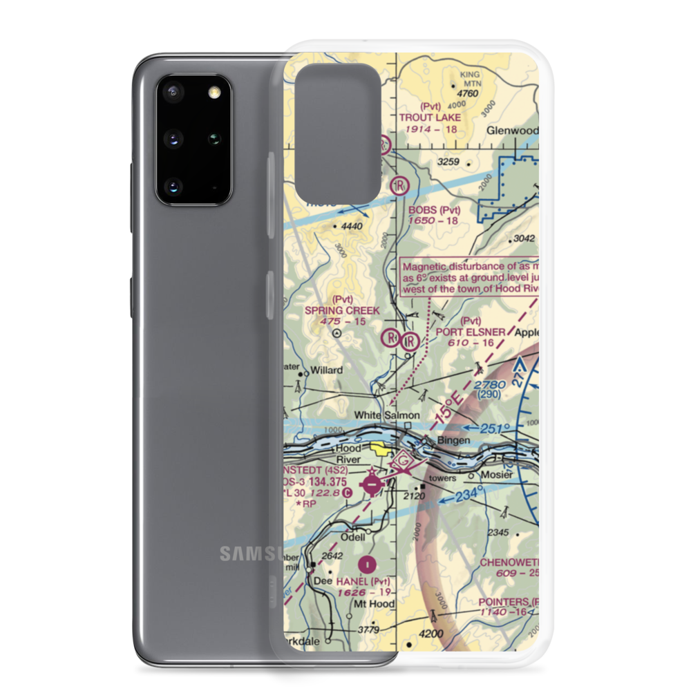 Port Elsner Airport (75WA) VFR Sectional Samsung Case Samsung Galaxy S20 Plus model shown
