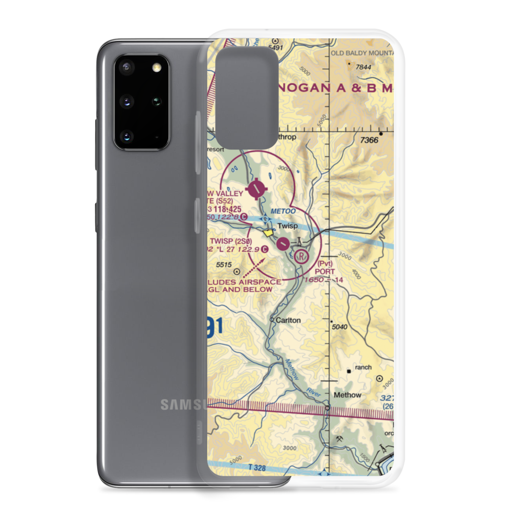Port Field (WS87) VFR Sectional Samsung Case Samsung Galaxy S20 Plus model shown
