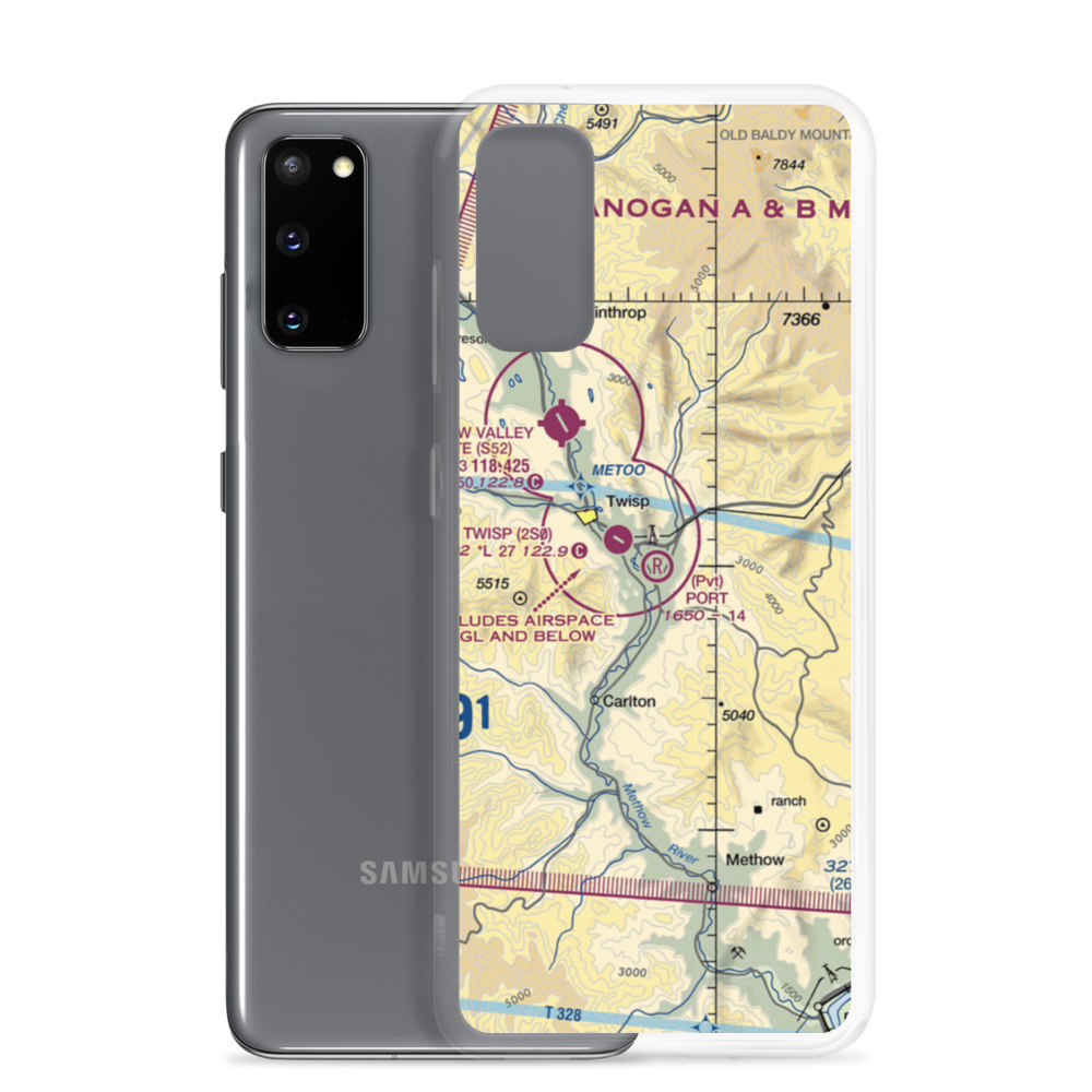 Port Field (WS87) VFR Sectional Samsung Case Samsung Galaxy S20 model shown