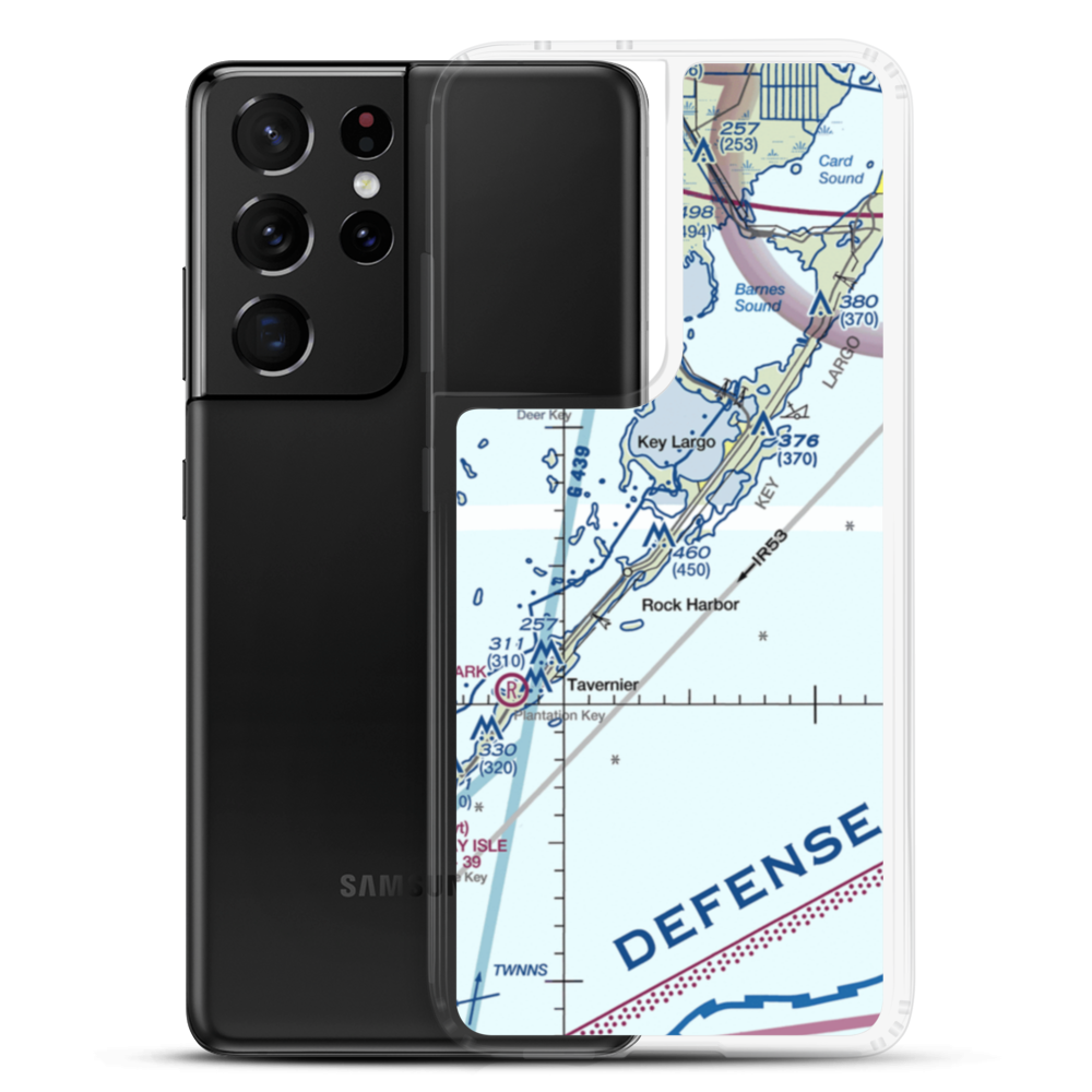 Port Largo Airport (KYL) VFR Sectional Samsung Case Samsung Galaxy S21 Ultra model shown