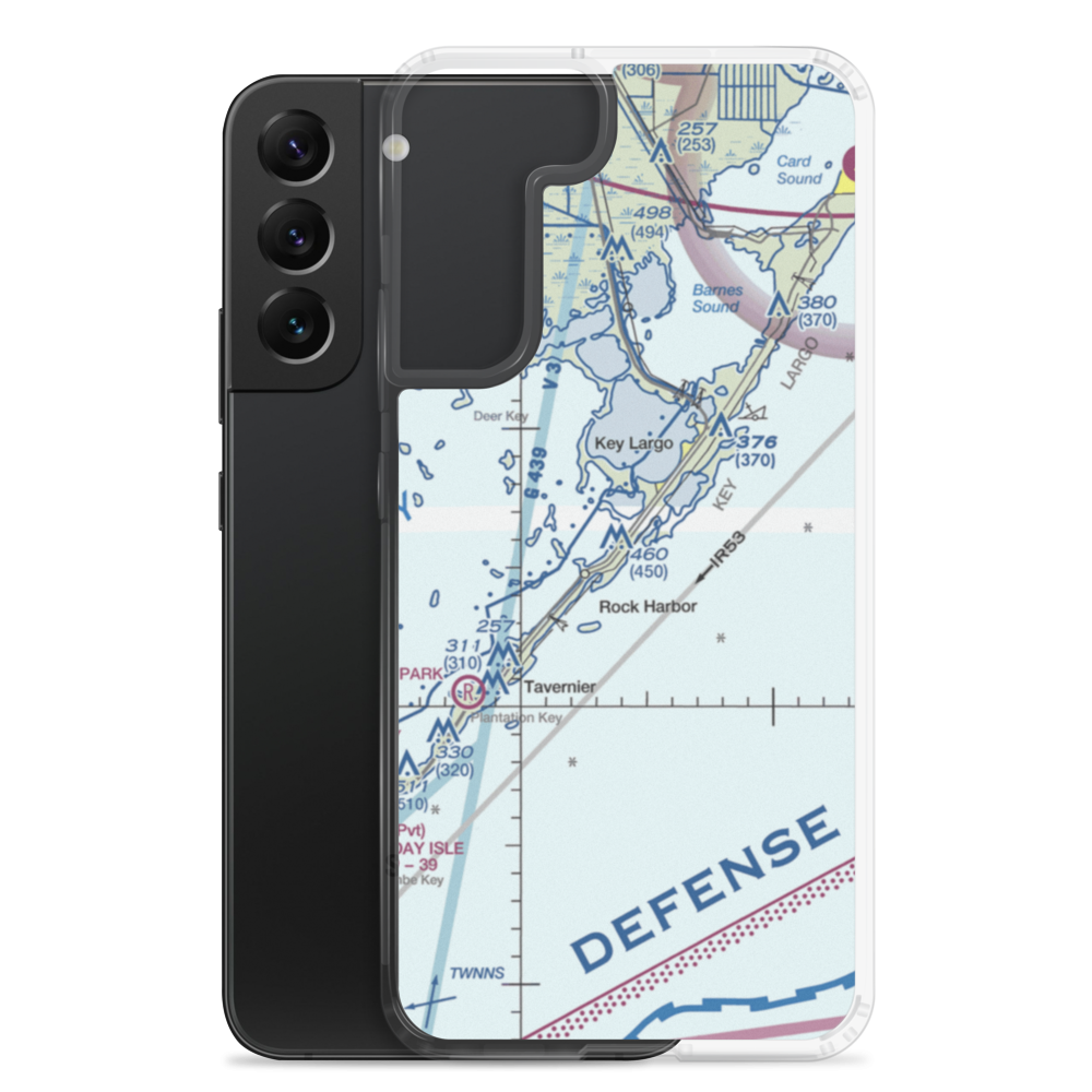 Port Largo Airport (KYL) VFR Sectional Samsung Case Samsung Galaxy S22 Plus model shown