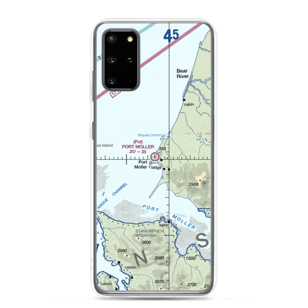 Port Moller Airport (1AK3) VFR Sectional Samsung Case Samsung Galaxy S20 Plus model shown