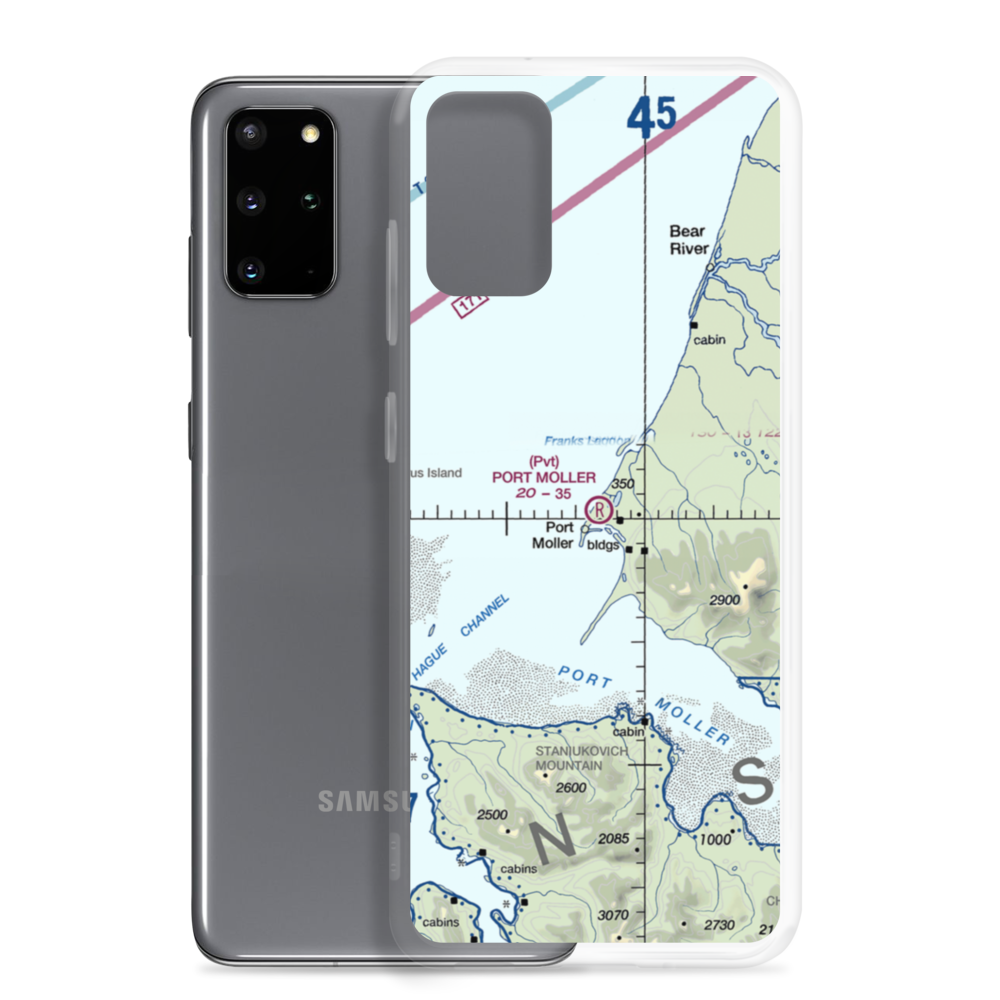 Port Moller Airport (1AK3) VFR Sectional Samsung Case Samsung Galaxy S20 Plus model shown