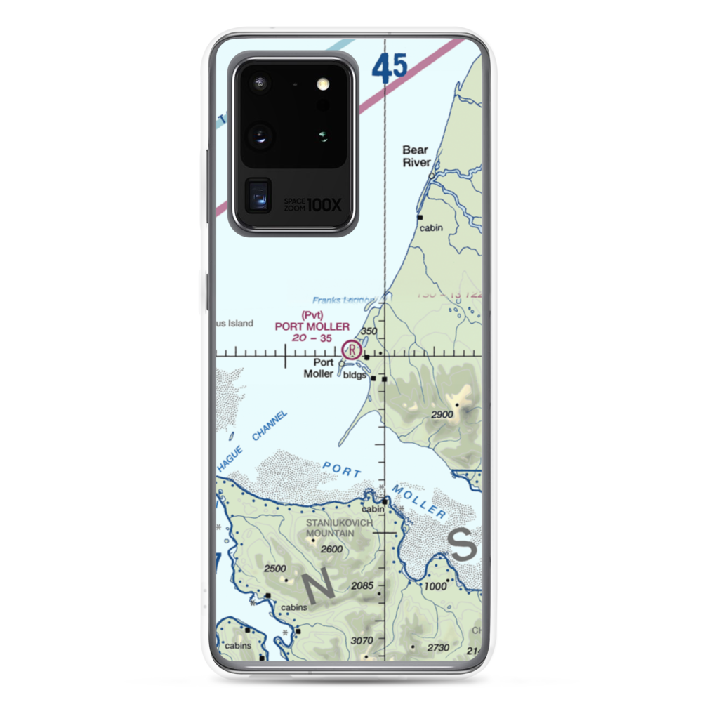 Port Moller Airport (1AK3) VFR Sectional Samsung Case Samsung Galaxy S20 Ultra model shown