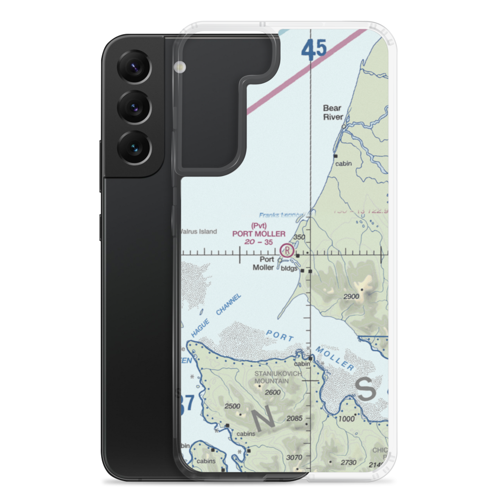 Port Moller Airport (1AK3) VFR Sectional Samsung Case Samsung Galaxy S22 Plus model shown