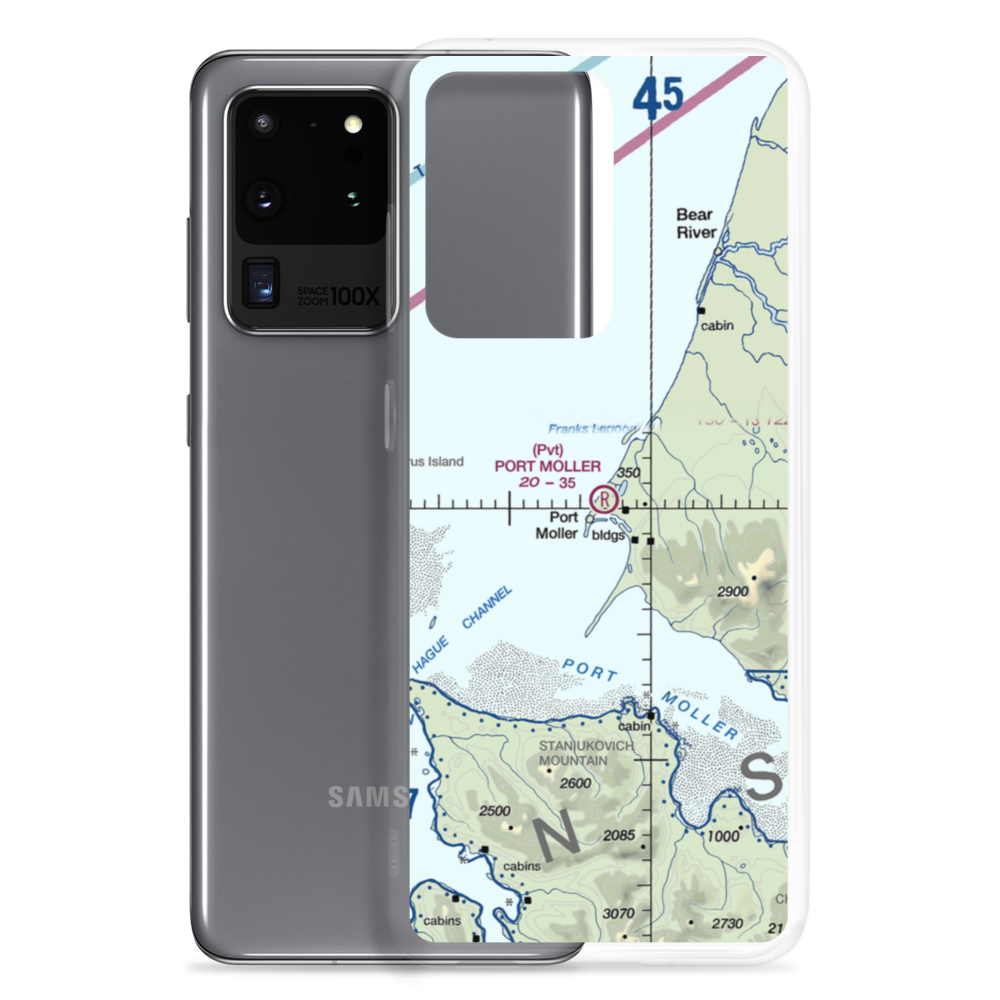 Port Moller Airport (PML) VFR Sectional Samsung Case Samsung Galaxy S20 Ultra model shown