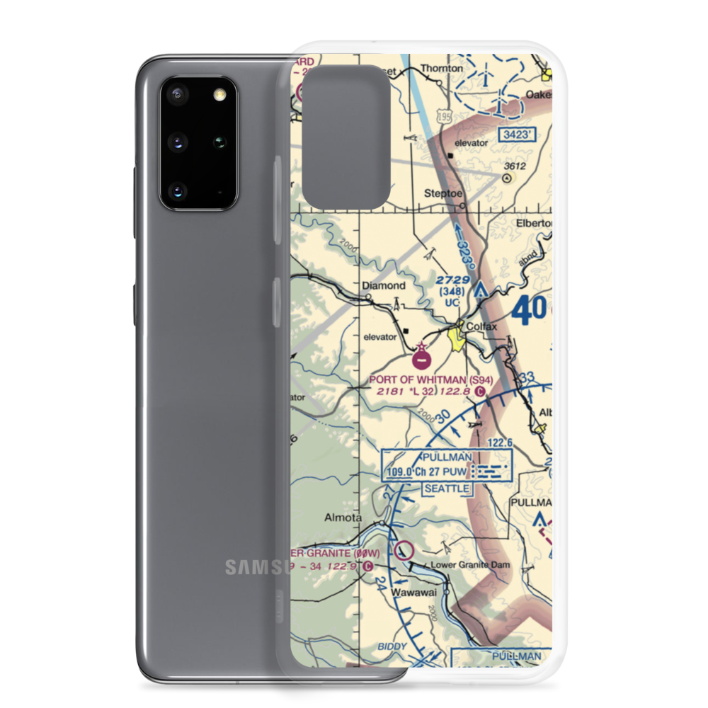 Port of Whitman Business Air Center Airport (S94) VFR Sectional Samsung Case Samsung Galaxy S20 Plus model shown
