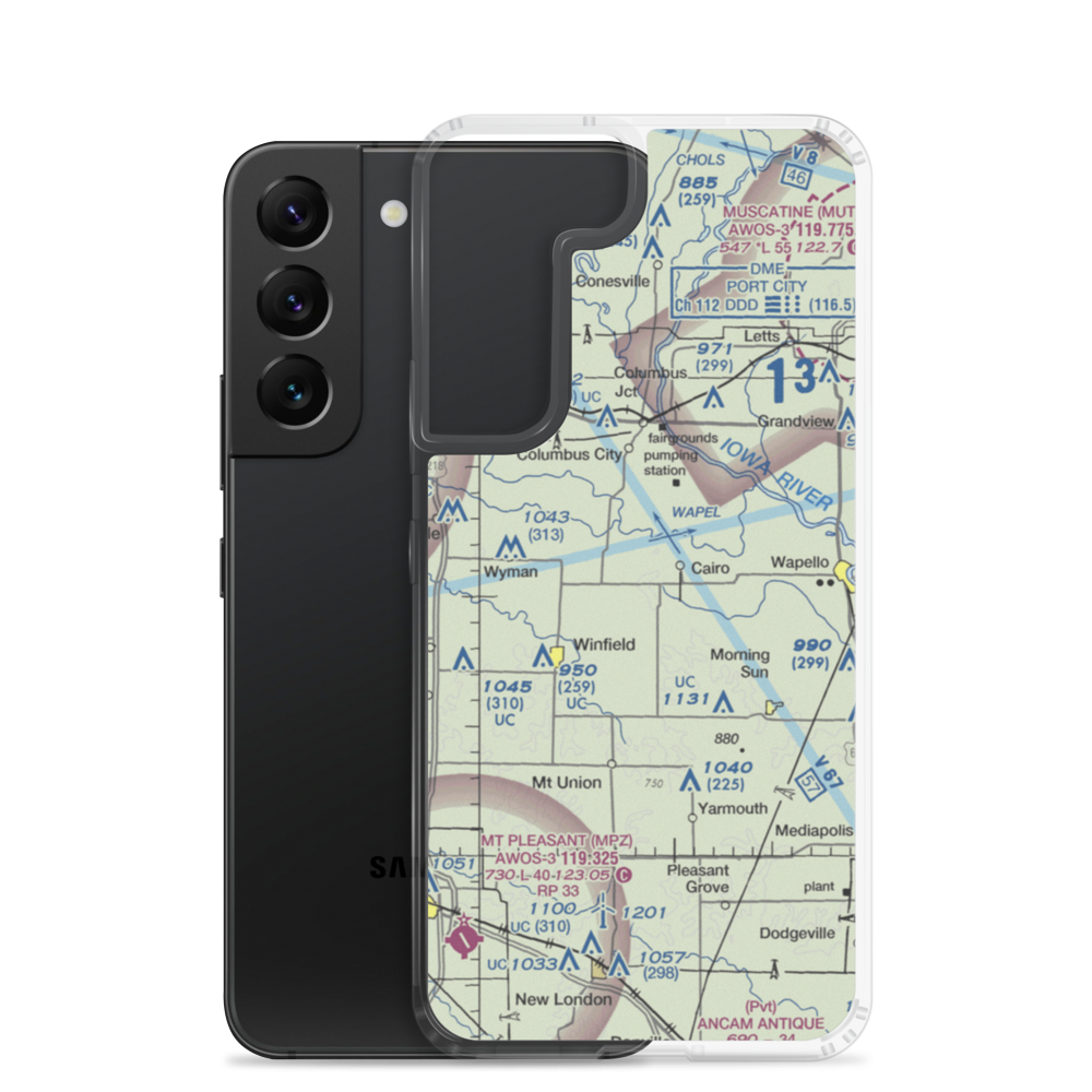 Port Paradise Farms Airport (8IA2) VFR Sectional Samsung Case Samsung Galaxy S22 model shown