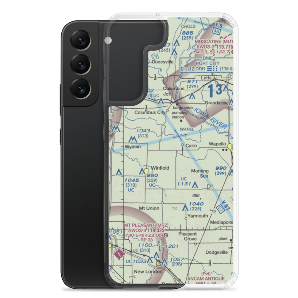 Port Paradise Farms Airport (8IA2) VFR Sectional Samsung Case Samsung Galaxy S22 Plus model shown