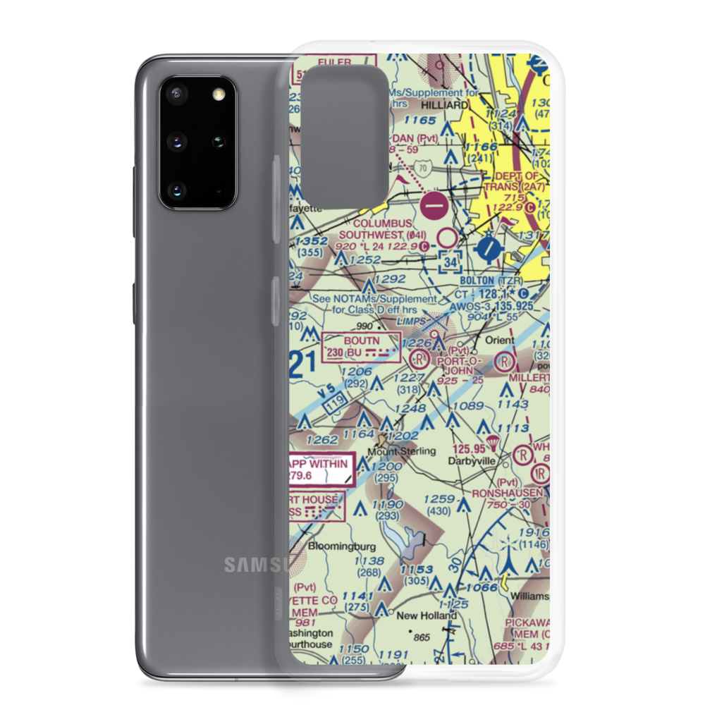Port-O-John Airport (2OH8) VFR Sectional Samsung Case Samsung Galaxy S20 Plus model shown