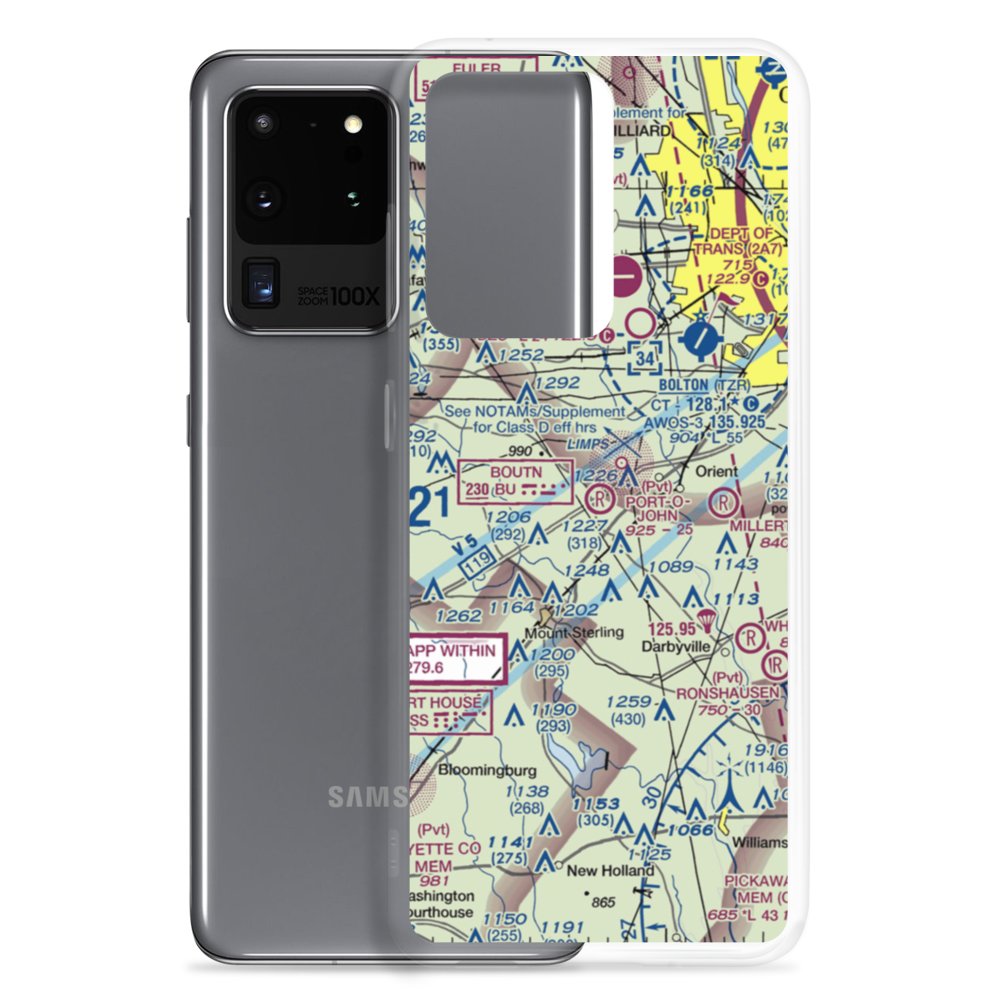 Port-O-John Airport (2OH8) VFR Sectional Samsung Case Samsung Galaxy S20 Ultra model shown